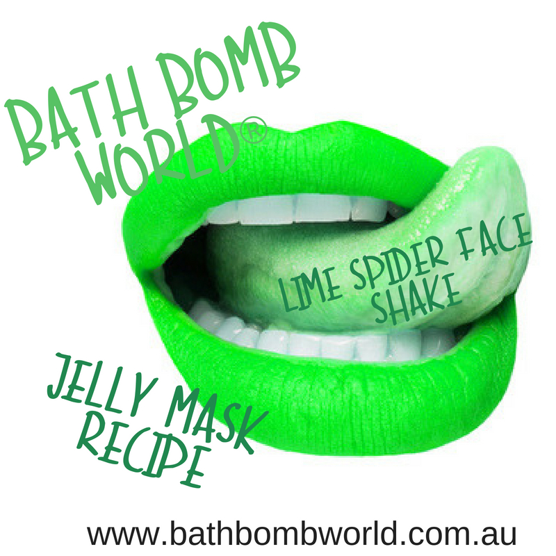 Lime Spider Face Shake Jelly Mask